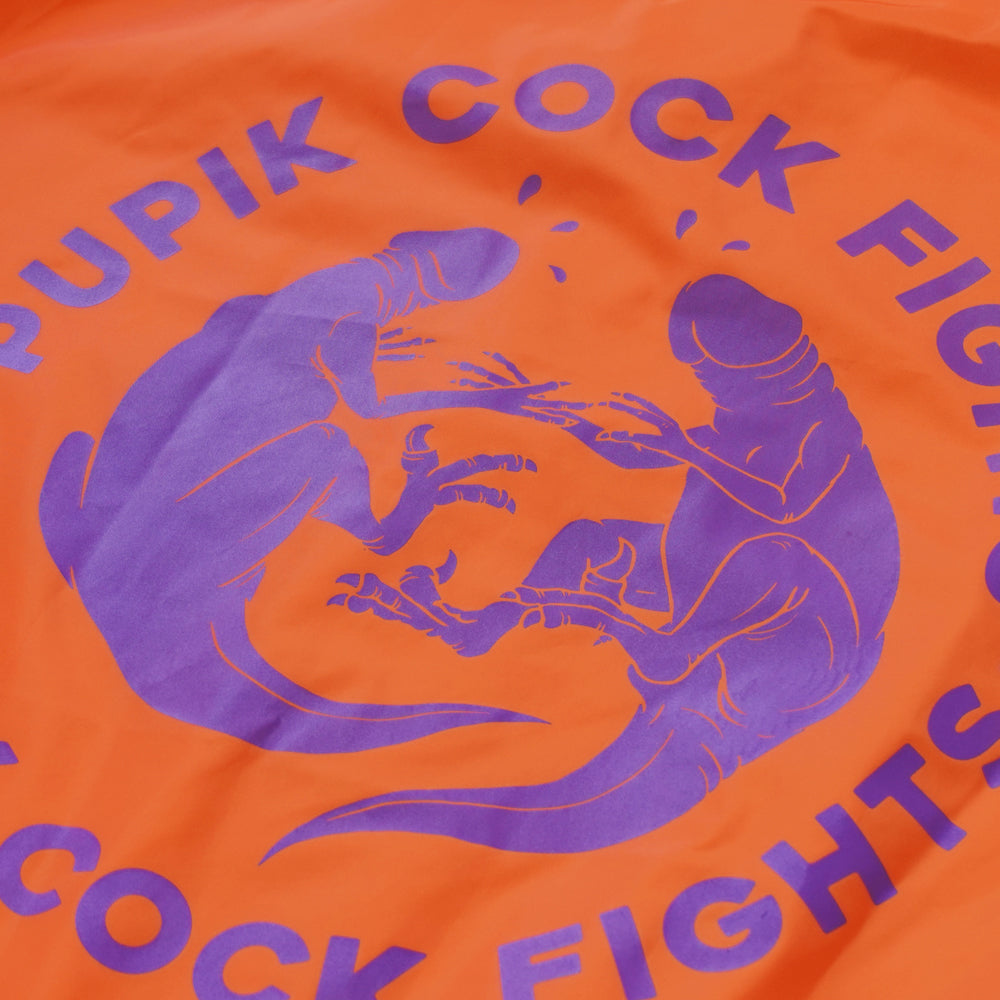 Pupik Cock Fights Nylon Coach Jacket