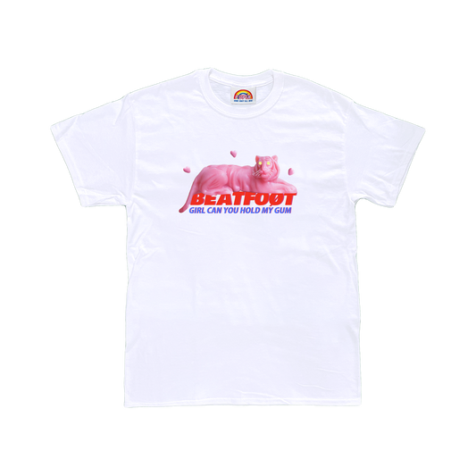Pupik x Beatfoot T-Shirt — front and back graphic in white.
