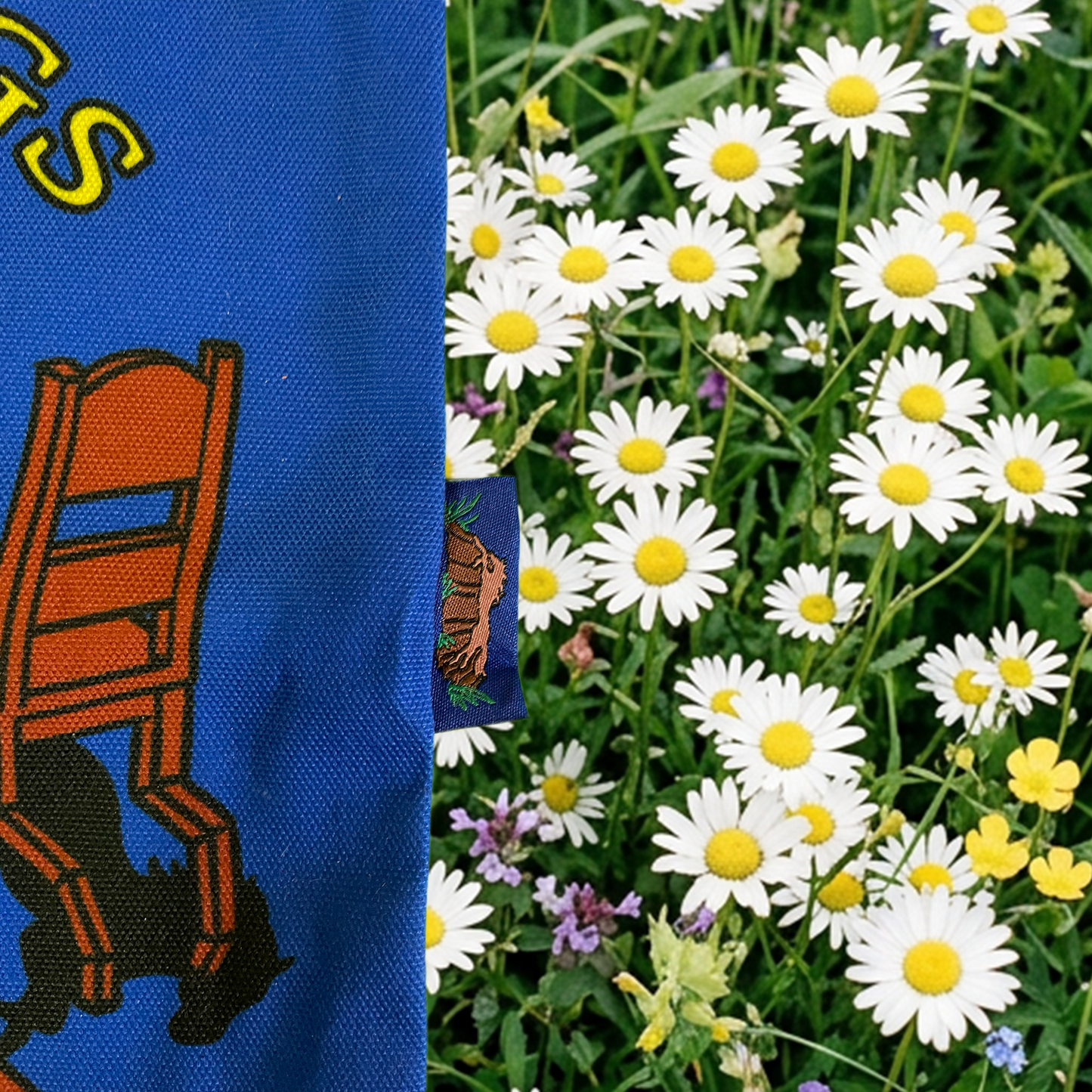 chasing feelings blue tote bag